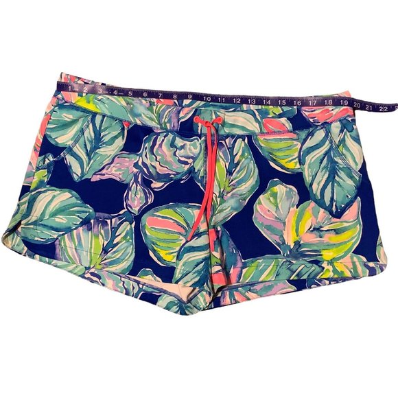 Lilly Pulitzer Luxletic Multicolor Pull Up Shorts RN 88189 Size XL - Picture 3 of 6
